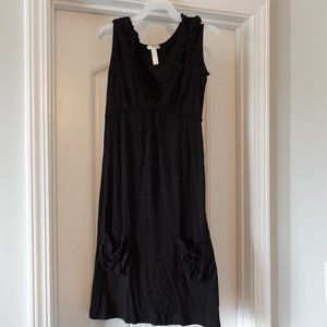 Ambiance medium shortsleeve black casual dress